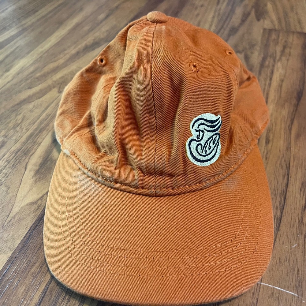 Panera Bread Hat Adult OSFA Burnt Orange Cotton Baseball Cap Uniform Workwear